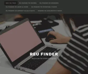 Reufinder.com(REU Finder) Screenshot