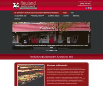 Reulandfoodservice.com(Reuland Food Service & Delicatessen) Screenshot