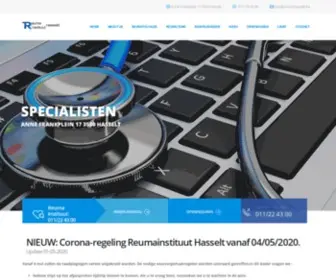 Reumahasselt.be(Reuma Instituut) Screenshot