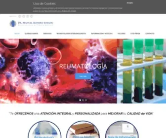 Reumatologomanuelromero.com(Web de Reumatologia) Screenshot