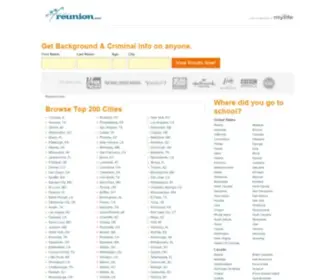 Reunion.com(Reconnect with your high school alumni classmates @) Screenshot