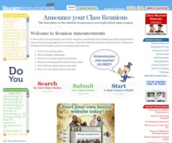 Reunionannouncements.com(Class Reunion Announcements) Screenshot