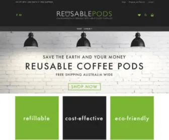 Reusablepods.com.au(Reusable Refillable Coffe Pod Capsules Australia Online) Screenshot