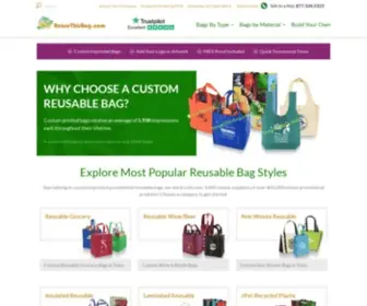 Reusethisbag.com(Awesome Wholesale Reusable Grocery Bags & Shopping Totes) Screenshot