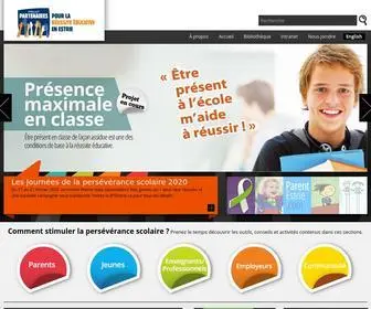 Reussiteeducativeestrie.ca(Réussite éducative) Screenshot