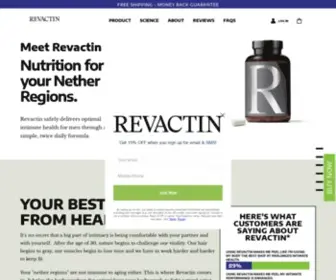 Revactin.com(For Robust Intimate Health) Screenshot