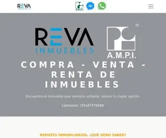 Revainmuebles.com(REVA INMUEBLES COMPRA VENTA Y RENTA DE INMUEBLES) Screenshot