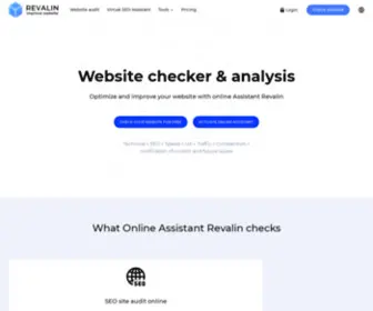 Revalin.com(Website Checker & Audit with online Assistant Revalin) Screenshot