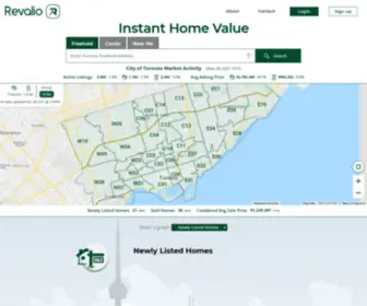 Revalio.com(Toronto Home Values) Screenshot