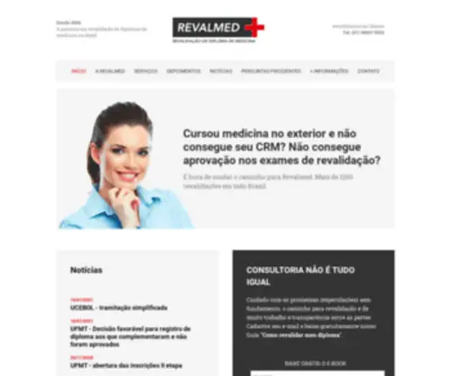 Revalmed.com.br(Revalidação de Diplomas) Screenshot