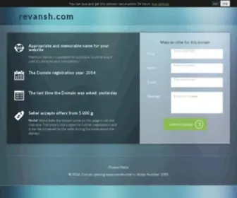 Revansh.com Screenshot