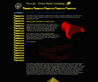 RevCad.com(Revcad sheet metal unfold software) Screenshot