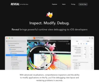 Revealapp.com(Inspect. Modify. Debug. Reveal) Screenshot