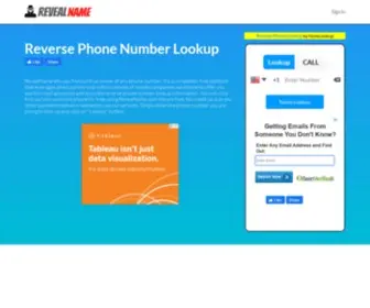Revealname.com(Reverse Phone Number Lookup) Screenshot