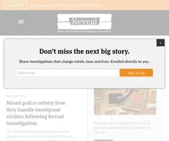 Revealnews.org(We engage and empower the public through investigative journalism and groundbreaking storytelling) Screenshot