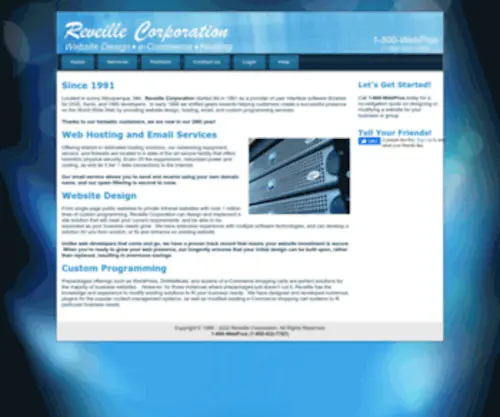 Reveille.com(Website Design) Screenshot