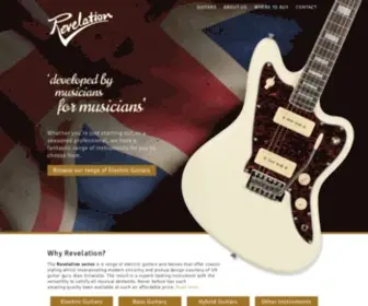 Revelationguitars.co.uk(Revelation Electric Guitars and Basses) Screenshot