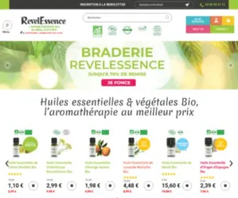 Revelessence.com(Huile essentielle Bio et huile vététale) Screenshot