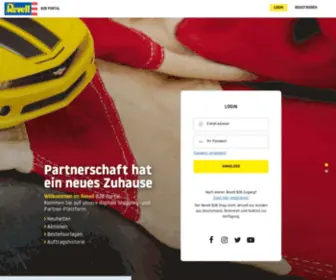 Revelldirect.de(Startseite Revell B2B) Screenshot