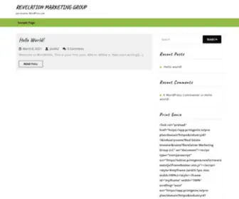 Revelmarketer.com(Just another WordPress site) Screenshot