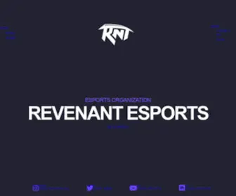 Revenantesports.com(Revenant Esports) Screenshot