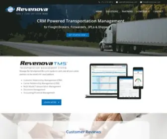 Revenova.com(CRM Powered Transportation Management) Screenshot