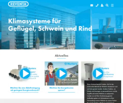 Reventa.de(Lüftungsanlagen und Klimasysteme für Stallungen) Screenshot