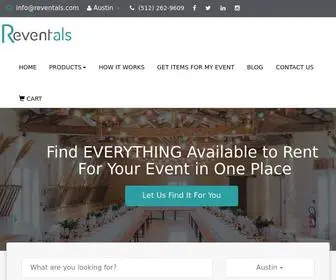Reventals.com(Denver Party Rentals) Screenshot