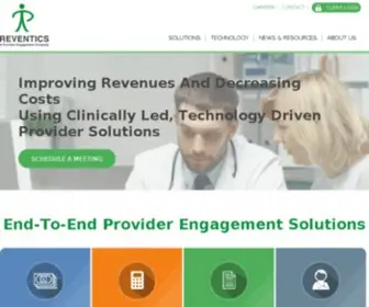 Reventics.com(A Provider Engagement Company) Screenshot