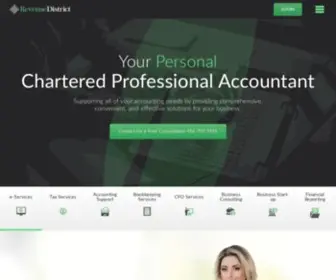 Revenuedistrict.ca(Revenue District) Screenshot