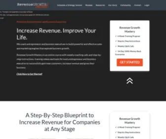 Revenuegrowthmastery.com(Coaching Entrepreneurs to Generate Qualified Leads and Increase Revenue) Screenshot