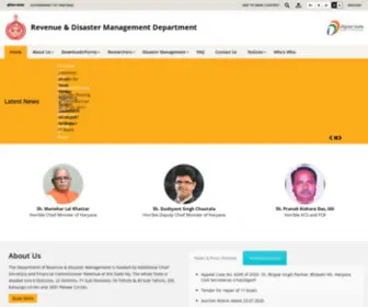 Revenueharyana.gov.in(REVENUE AND DISASTER MANAGEMENT DEPARTMENT) Screenshot
