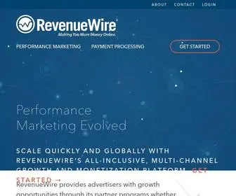Revenuewire.com(RevenueWire®) Screenshot