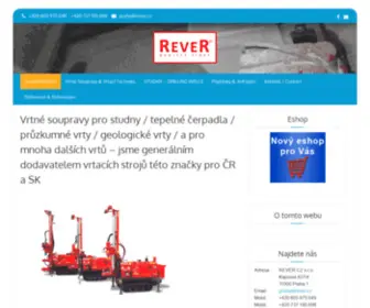 Rever.cz(Prodej vrtných souprav) Screenshot
