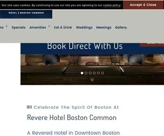 Reverehotel.com(Revere Hotel Boston Common) Screenshot