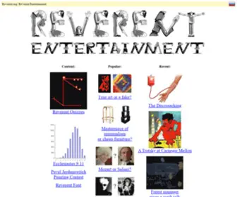 Reverent.org(Reverent entertainment) Screenshot