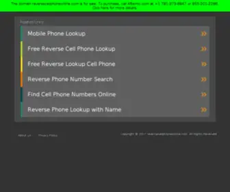 Reversecellphoneonline.com(Reverse Cell Phone Lookup) Screenshot