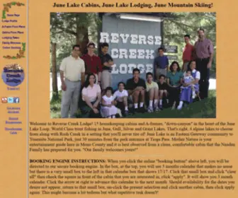 Reversecreeklodge.com(Reverse Creek Lodge) Screenshot