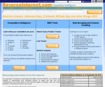 Reverseinternet.com(Backlink checker) Screenshot