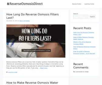 Reverseosmosisdirect.com(Reverse Osmosis System) Screenshot