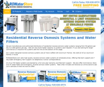 Reverseosmosisresidential.com(For all your residential reverse osmosis needs) Screenshot