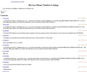 Reversetelephonedirectoryinfo.com(Instant Reverse Phone Number Search in USA) Screenshot
