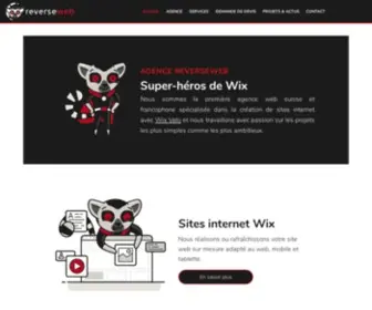 Reverseweb.ch(Agence web spécialiste Wix la plus populaire basée à Genève) Screenshot