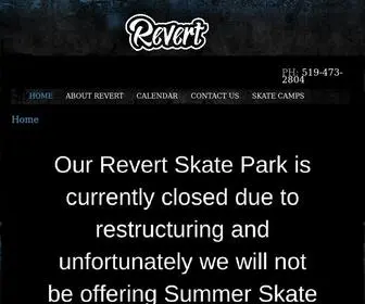 Revertskatepark.com(Revert Skatepark) Screenshot