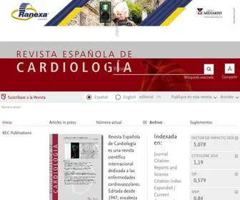 Revespcardiol.org(Revista) Screenshot