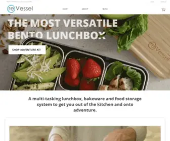 Revessel.com(Reusable, Modular, Stainless Steel Bento Lunchboxes and Food Storage) Screenshot