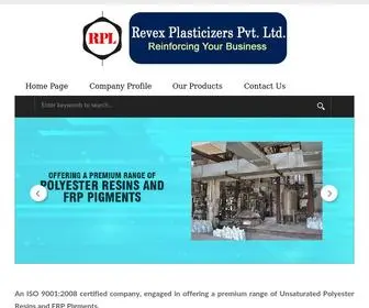 Revexplasticisers.com(Polyester Resin Manufacturer & Supplier) Screenshot