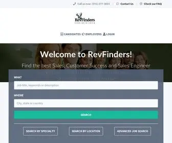 RevFinders.com(Revenue-centric Jobs) Screenshot