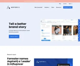 RevFluence.com(AspireIQ Community Intelligence Marketing Platform) Screenshot