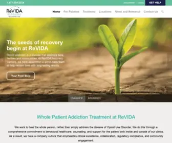 Revidarecovery.com(ReVIDA Recovery®) Screenshot